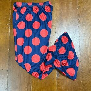 Ruffle Girl’s Pants Navy and Red size 8